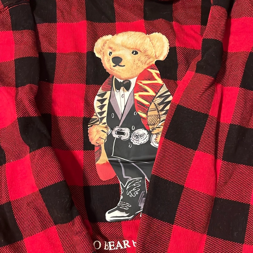 Ralph Lauren red and black hoodie kids